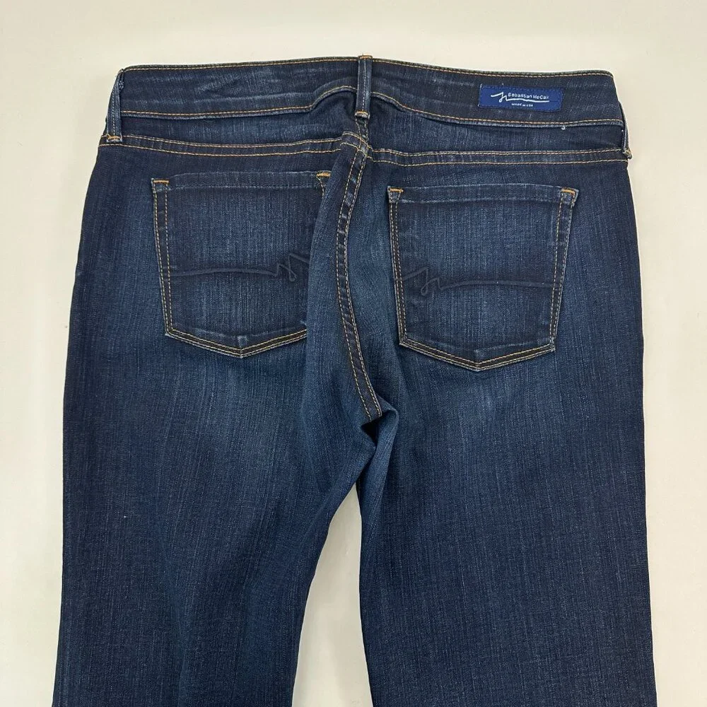 Sebastian McCall Classic Bootcut Women's size 28 Dark Wash Blue Denim Jeans - Picture 5 of 5